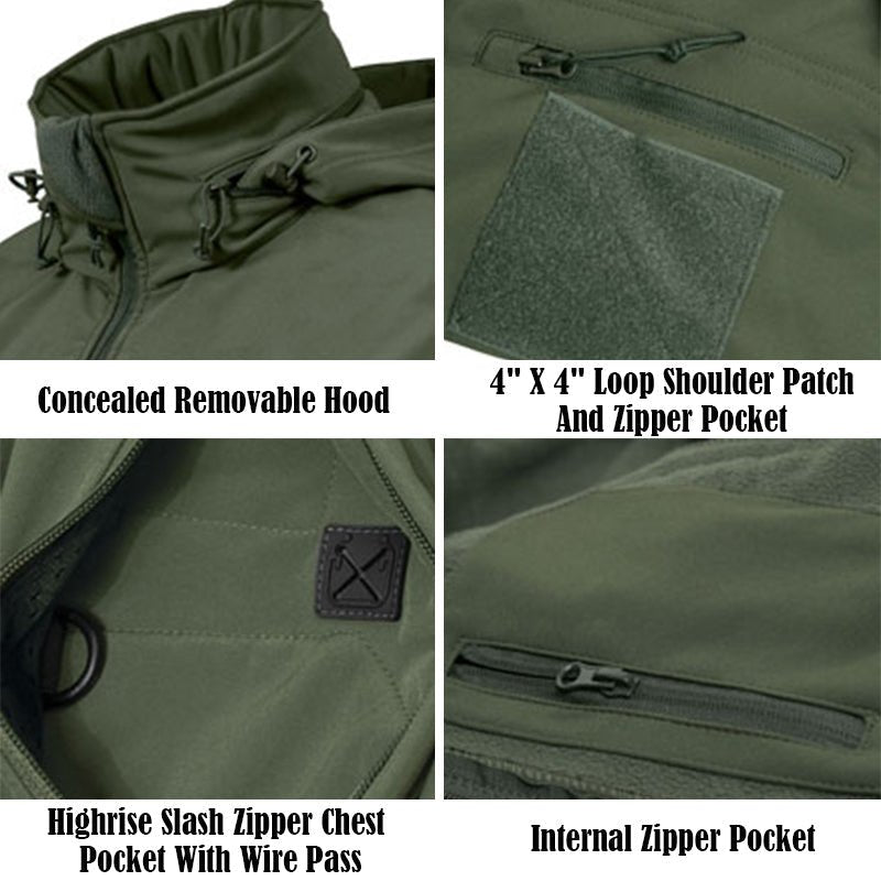 Archon Special Ops Soft Shell Tactical Military Jacket Coat - TWS USA