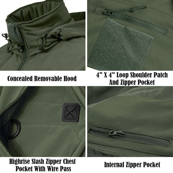Archon Special Ops Soft Shell Tactical Military Jacket Coat - TWS USA