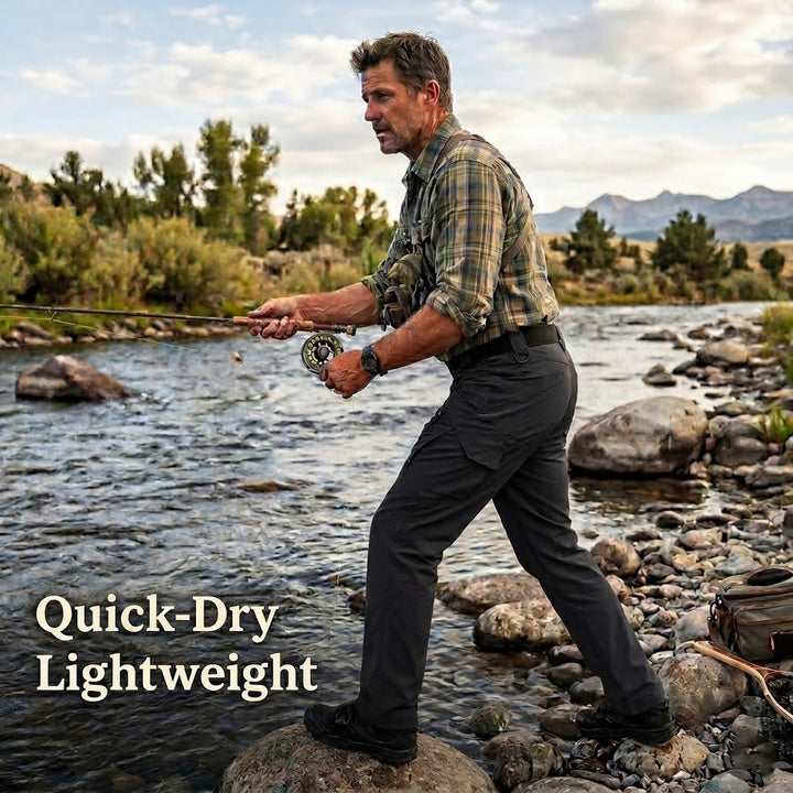 Archon IX9 Leichte Quick-Dry Hose - elastische Outdoor- &amp; Reisehose Schwarz