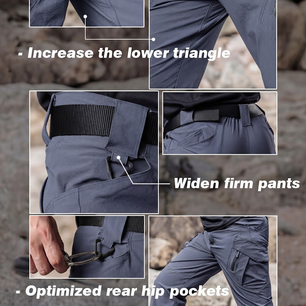Archon IX9 Leichte Quick-Dry Hose - elastische Outdoor- &amp; Reisehose Grau