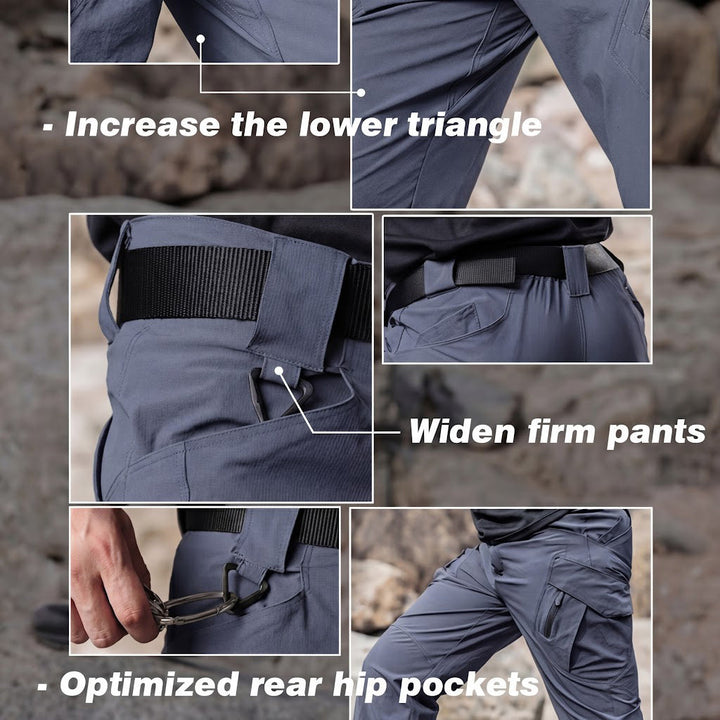 Archon IX9 Leichte Quick-Dry Hose - elastische Outdoor- &amp; Reisehose Grau