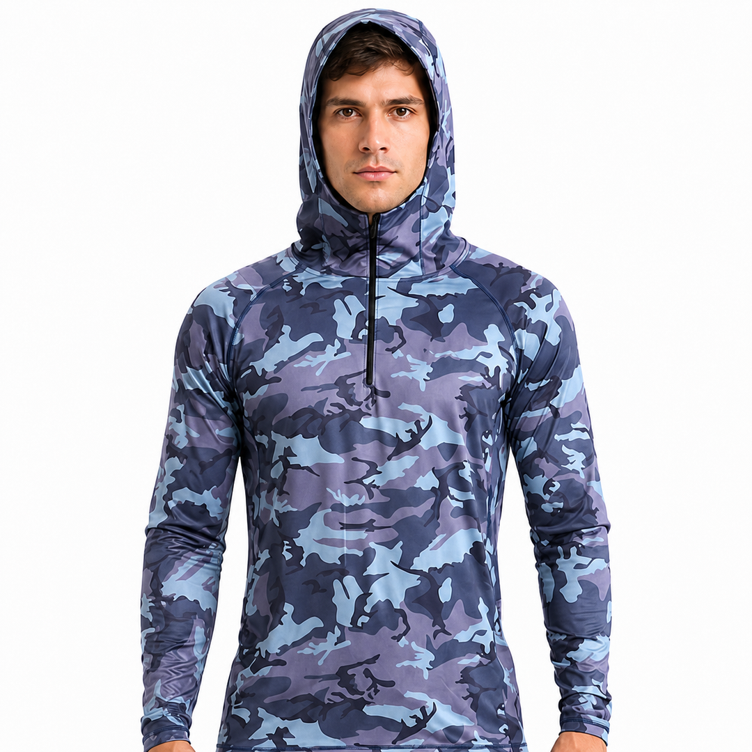 FieldGuard Camouflage Angelshirt – UV-Schutz UPF 50+