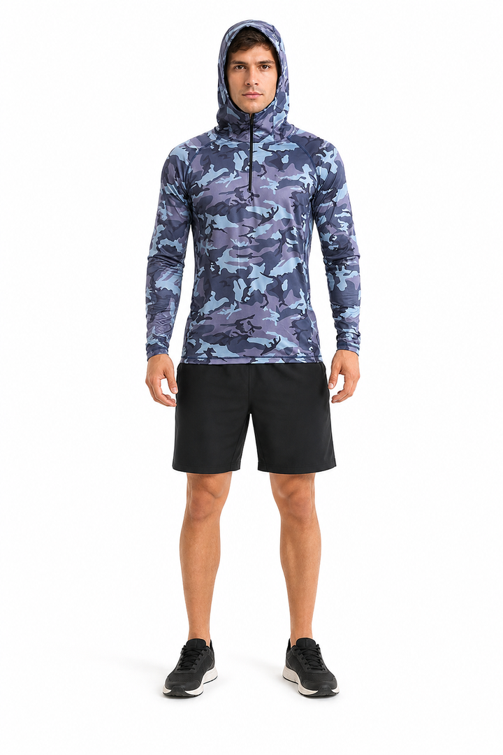 FieldGuard Camouflage Angelshirt – UV-Schutz UPF 50+