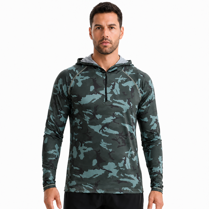 FieldGuard Camouflage Angelshirt – UV-Schutz UPF 50+