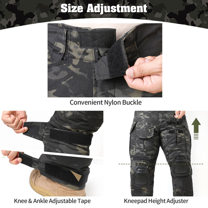 G3 Pro Combat Pants with Knee Pads Rip - Stop Tactical Pants - TWS USA