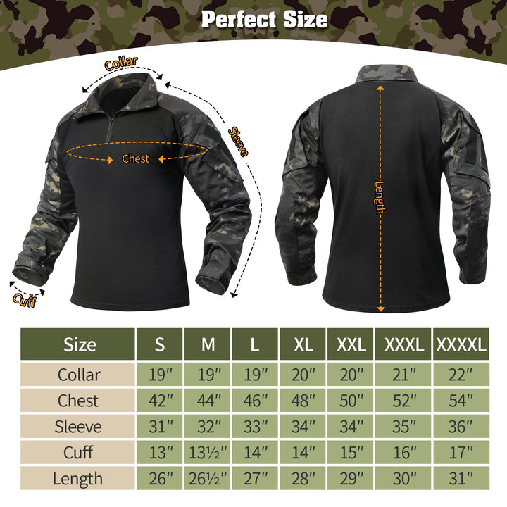 G3 Pro Rapid Assault Combat Shirt With Pockets Dark Camo - TWS USA