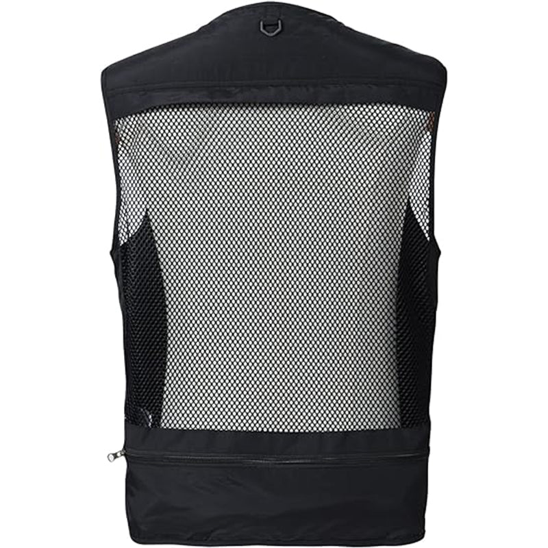 Men’s Lightweight Utility Vest – 16 - Pocket Fishing, Photography &amp; Travel Vest with Mesh Back - TWS USA