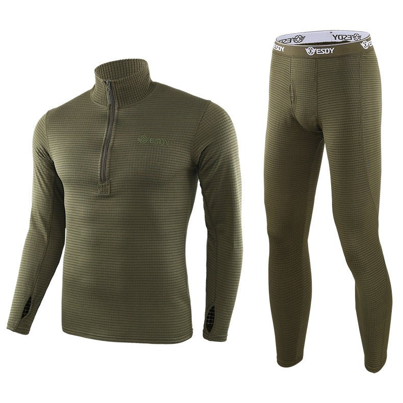 Men's Warm Fleece Underwear Tactical Sports Shapewear Set - TWS USA