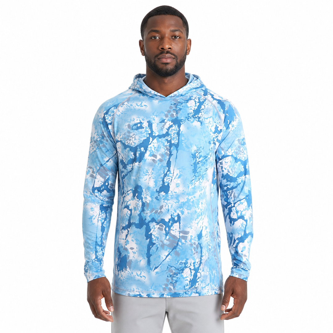 Kapuzen-Angelshirt – UV-Schutz &amp; 4-Wege-Stretch