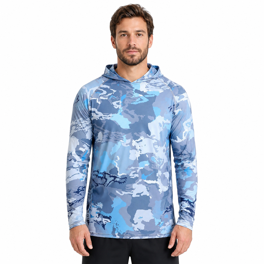 Kapuzen-Angelshirt – UV-Schutz &amp; 4-Wege-Stretch