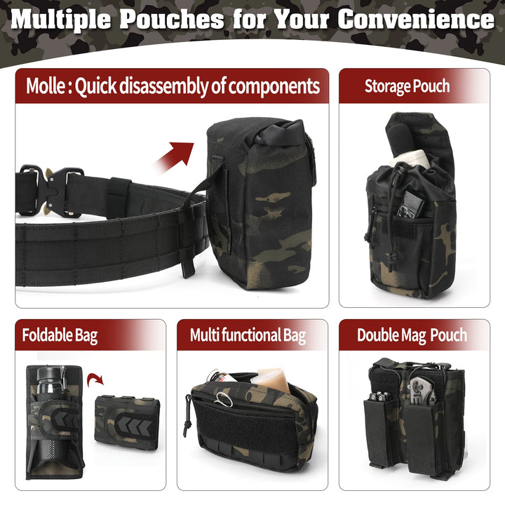 TWS 5 in 1 Quick Release Tactical Duty Belt - TWS USA