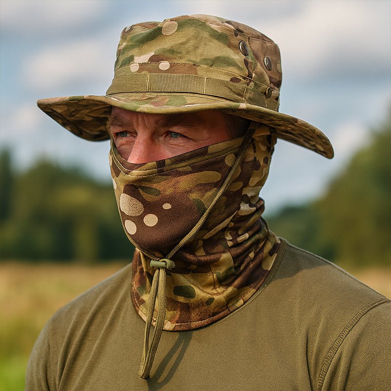 TWS UV Protection Boonie Hat with Balaclava – For Fishing, Hiking, Hunting &amp; Military Use - TWS USA