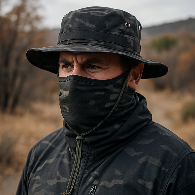 TWS UV Protection Boonie Hat with Balaclava – For Fishing, Hiking, Hunting &amp; Military Use - TWS USA